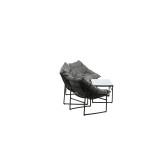 Paris Prix Salon De Jardin En Métal "Tina" 117cm Noir