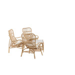 Paris Prix Salon De Jardin En Rotin "Ella" 110cm Naturel