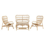 paris prix Salon de Jardin en Rotin "Ella" 110cm Naturel