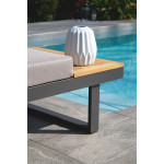 Paris Prix Salon De Jardin Modulable 4 Places "Tokyo" 175cm Gris Anthracite