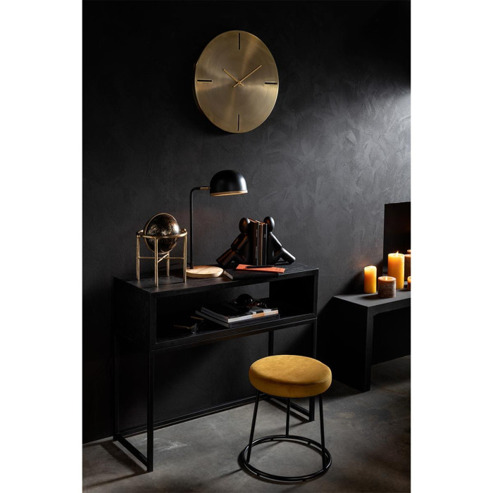 Paris Prix Support Pour Tabouret Métal "Hemera" 39cm Noir