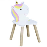 Paris Prix Table & 2 Chaises Enfant "Licorne Lily" 55cm Blanc