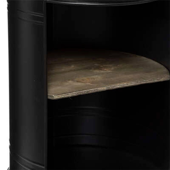 Paris Prix Table à Café Ajourée En Métal "Diego" 47cm Noir
