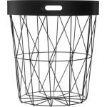Paris Prix Table à Café En Métal & Plateau "Kumi" 38cm Noir