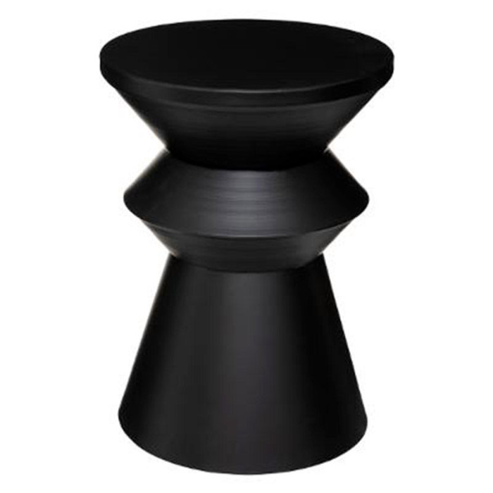 Paris Prix Table à Café Ronde Design "Sohan" 48cm Noir