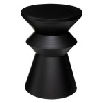 paris prix Table à Café Ronde Design "Sohan" 48cm Noir