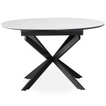 Paris Prix Table à Manger Céramique Extensible "Belli" 160cm Blanc