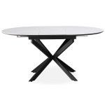 Paris Prix Table à Manger Céramique Extensible "Belli" 160cm Blanc