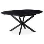 Paris Prix Table à Manger Céramique Extensible "Belli" 160cm Noir