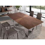Paris Prix Table à Manger Design "Barrel" 220cm Marron