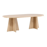 paris prix Table à Manger Design "Bootcut" 230cm Naturel