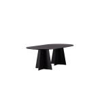 Paris Prix Table à Manger Design "Bootcut" 230cm Noir