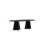 Paris Prix Table à Manger Design "Bootcut" 230cm Noir