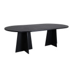 paris prix Table à Manger Design "Bootcut" 230cm Noir