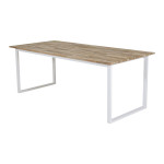 Paris Prix Table à Manger Design "Cirebon" 200cm Naturel & Blanc