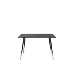Paris Prix Table à Manger Design "Dipp" 120cm Noir & Or