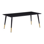 paris prix Table à Manger Design "Dipp" 180cm Noir & Or