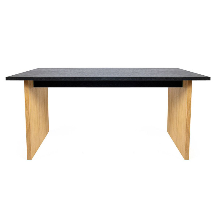 Paris Prix Table à Manger Design En Bois "Stripe" 160cm Noir