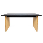 paris prix Table à Manger Design en Bois "Stripe" 160cm Noir