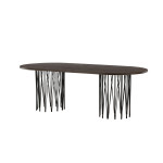 Paris Prix Table à Manger Design "Stone" 220cm Marron