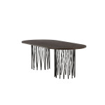 Paris Prix Table à Manger Design "Stone" 220cm Marron