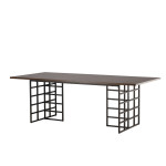Paris Prix Table à Manger Design "Ystad" 220cm Marron