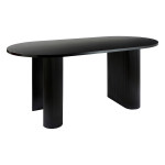 paris prix Table à Manger Effet Cannelé "Olova" 180cm Noir