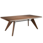 paris prix Table à Manger en Bois "Dinayo" 220cm Noyer