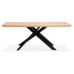 Paris Prix Table à Manger En Bois "Laby" 200cm Naturel & Noir