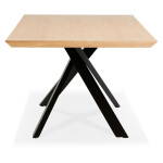 Paris Prix Table à Manger En Bois "Laby" 200cm Naturel & Noir