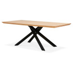 Paris Prix Table à Manger En Bois "Laby" 200cm Naturel & Noir