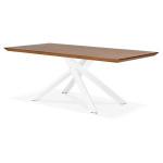 Paris Prix Table à Manger En Bois "Laby" 200cm Noyer & Blanc