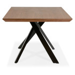 Paris Prix Table à Manger En Bois "Laby" 200cm Noyer & Noir