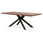 Paris Prix Table à Manger En Bois "Laby" 200cm Noyer & Noir