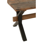 Paris Prix Table à Manger En Bois Vieilli "Fannie" 180cm Marron
