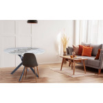 Paris Prix Table à Manger En Céramique "Marta" 120cm Blanc