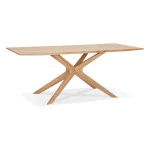 paris prix Table à Manger en Chêne Massif "Dionne" 195cm Naturel