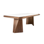Paris Prix Table à Manger En Marbre "Calacatta" 220cm Blanc