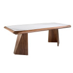 paris prix Table à Manger en Marbre "Calacatta" 220cm Blanc