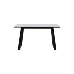 Paris Prix Table à Manger En Marbre "Estelle" 140cm Blanc