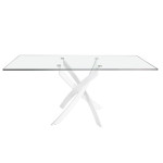 Paris Prix Table à Manger En Verre "Jenna" 150cm Transparent