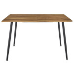 Paris Prix Table à Manger Extensible "Abbott" 120-160cm Naturel