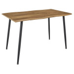 Paris Prix Table à Manger Extensible "Abbott" 120-160cm Naturel