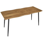 paris prix Table à Manger Extensible "Abbott" 120-160cm Naturel