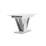 Paris Prix Table à Manger Extensible "Disa" 120-160cm Blanc