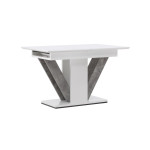 Paris Prix Table à Manger Extensible "Disa" 120-160cm Blanc