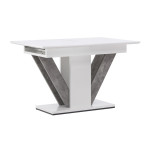 paris prix Table à Manger Extensible "Disa" 120-160cm Blanc
