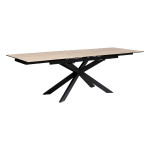 Paris Prix Table à Manger Extensible Effet Bois "Boot" 160-240cm Naturel
