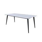 Paris Prix Table à Manger Extensible "Jimmy" 195-285cm Blanc