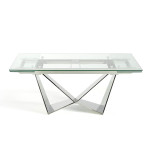 Paris Prix Table à Manger Extensible "Lazaro" 160-220cm Argent